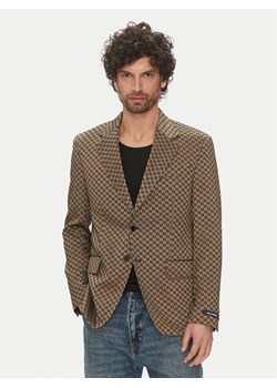 KARL LAGERFELD Marynarka 155106 552115 Brązowy Slim Fit ze sklepu MODIVO w kategorii Marynarki męskie - zdjęcie 182628177