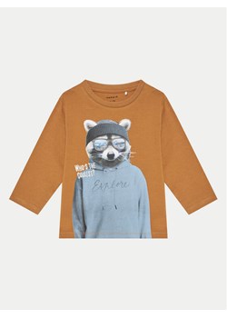NAME IT Bluzka 13233694 Brązowy Relaxed Fit ze sklepu MODIVO w kategorii T-shirty chłopięce - zdjęcie 182628266