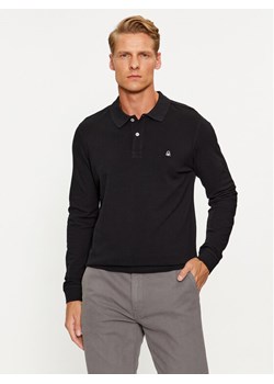 United Colors Of Benetton Polo 3089J3204 Czarny Regular Fit ze sklepu MODIVO w kategorii T-shirty męskie - zdjęcie 182628328