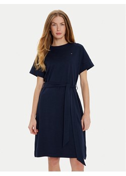 Tommy Hilfiger Sukienka codzienna WW0WW45183 Granatowy Regular Fit ze sklepu MODIVO w kategorii Sukienki - zdjęcie 182628378