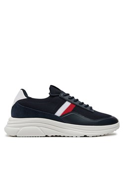 Tommy Hilfiger Sneakersy Modern Runner Premium Knit FM0FM05135 Granatowy ze sklepu MODIVO w kategorii Buty sportowe męskie - zdjęcie 182628488