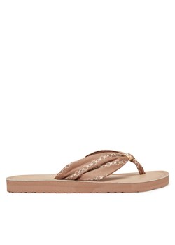 Tommy Hilfiger Japonki Th Chain Print Elevated Sandal FW0FW08519 Beżowy ze sklepu MODIVO w kategorii Klapki damskie - zdjęcie 182628515