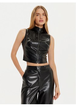 Guess Kamizelka Vixen W4PH0D WF8Q0 Czarny Regular Fit ze sklepu MODIVO w kategorii Kamizelki damskie - zdjęcie 182628526