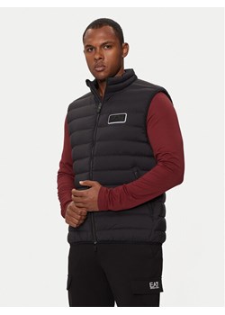 EA7 Emporio Armani Kamizelka 6DPQ02 PNHAZ 1200 Czarny Regular Fit ze sklepu MODIVO w kategorii Kamizelki męskie - zdjęcie 182628527
