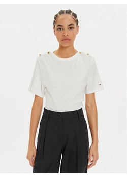 Tommy Hilfiger Bluzka WW0WW42907 Biały Regular Fit ze sklepu MODIVO w kategorii Bluzki damskie - zdjęcie 182628535