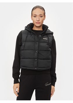 Guess Bezrękawnik Breana V4RL02 WFYE2 Czarny Regular Fit ze sklepu MODIVO w kategorii Kamizelki damskie - zdjęcie 182628689