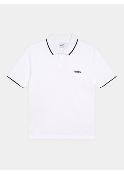 Boss Polo J25P26 S Biały Regular Fit ze sklepu MODIVO w kategorii T-shirty chłopięce - zdjęcie 182628736