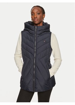 Tommy Hilfiger Bezrękawnik Chevron WW0WW42624 Granatowy Regular Fit ze sklepu MODIVO w kategorii Kamizelki damskie - zdjęcie 182628816