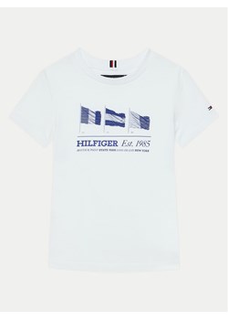 Tommy Hilfiger T-Shirt KB0KB09350 S Biały Regular Fit ze sklepu MODIVO w kategorii T-shirty chłopięce - zdjęcie 182628946