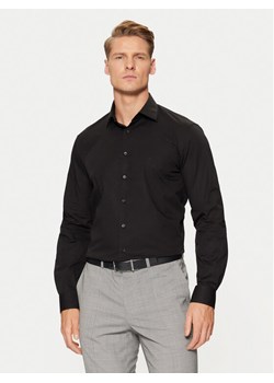 Calvin Klein Koszula Poplin Stretch Regular Shirt K10K109509 Czarny Slim Fit ze sklepu MODIVO w kategorii Koszule męskie - zdjęcie 182629015