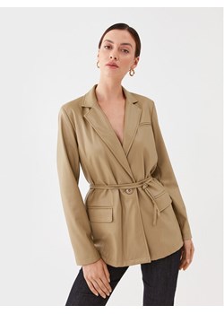 TWINSET Marynarka 232TP2901 Beżowy Regular Fit ze sklepu MODIVO w kategorii Marynarki damskie - zdjęcie 182629247