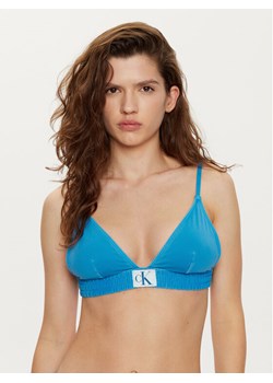 Calvin Klein Swimwear Góra od bikini KW0KW01974 Niebieski ze sklepu MODIVO w kategorii Stroje kąpielowe - zdjęcie 182629327