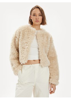 Gina Tricot Futro 20976 Beżowy Oversize ze sklepu MODIVO w kategorii Futra damskie - zdjęcie 182629407