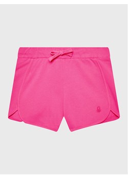 United Colors Of Benetton Szorty sportowe 3J70G900O Różowy Regular Fit ze sklepu MODIVO w kategorii Spodenki dziewczęce - zdjęcie 182629617