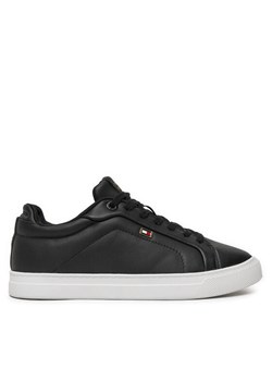 Tommy Hilfiger Sneakersy Icon Court Sneaker Flag FW0FW08327 Czarny ze sklepu MODIVO w kategorii Buty sportowe damskie - zdjęcie 182629785