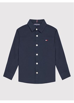 Tommy Hilfiger Koszula Solid Poplin KB0KB06965 M Granatowy Slim Fit ze sklepu MODIVO w kategorii Koszule chłopięce - zdjęcie 182629866