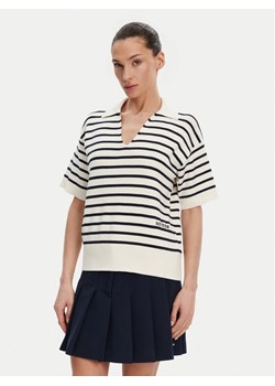 Tommy Hilfiger Sweter WW0WW45400 Beżowy Regular Fit ze sklepu MODIVO w kategorii Swetry damskie - zdjęcie 182629877