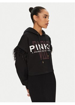 PINKO Bluzka 103129 A1LU Czarny Regular Fit ze sklepu MODIVO w kategorii Bluzy damskie - zdjęcie 182629987