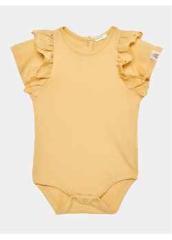 United Colors Of Benetton Body dziecięce 3P4ZAB00D Żółty Regular Fit ze sklepu MODIVO w kategorii Body niemowlęce - zdjęcie 182630026