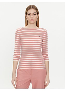 Tommy Hilfiger Bluzka New Cody WW0WW40589 Różowy Slim Fit ze sklepu MODIVO w kategorii Bluzki damskie - zdjęcie 182630075