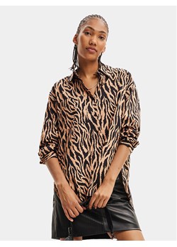 Desigual Bluzka 23WWBW35 Brązowy Regular Fit ze sklepu MODIVO w kategorii Koszule damskie - zdjęcie 182630098