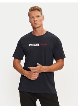 Jack&Jones T-Shirt Corp 12233999 Granatowy Standard Fit ze sklepu MODIVO w kategorii T-shirty męskie - zdjęcie 182630115