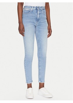 Calvin Klein Jeans Jeansy J20J225141 Niebieski Skinny Fit ze sklepu MODIVO w kategorii Jeansy damskie - zdjęcie 182630137