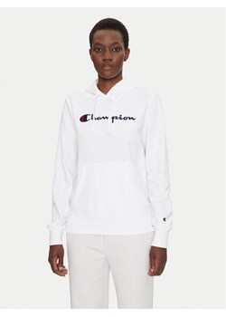 Champion Bluza Slim Big Logo 118097 Biały Regular Fit ze sklepu MODIVO w kategorii Bluzy damskie - zdjęcie 182630159