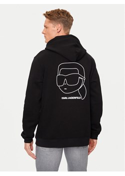 KARL LAGERFELD Bluza 705442 544908 Czarny Regular Fit ze sklepu MODIVO w kategorii Bluzy męskie - zdjęcie 182630666