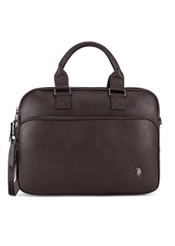 U.S. Polo Assn. Torba na laptopa BIUXT8471MVP Brązowy ze sklepu MODIVO w kategorii Torby męskie - zdjęcie 182630675