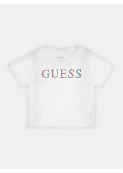 Guess T-Shirt J4RI33 K8VA3 Biały Boxy Fit ze sklepu MODIVO w kategorii Bluzki dziewczęce - zdjęcie 182630809