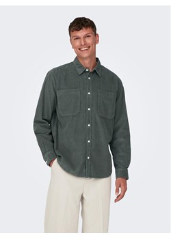 Only & Sons Koszula 22024716 Szary Relaxed Fit ze sklepu MODIVO w kategorii Koszule męskie - zdjęcie 182630869