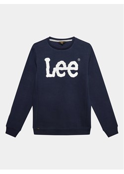 Lee Bluza Wobbly Graphic LEE0006 Granatowy Regular Fit ze sklepu MODIVO w kategorii Bluzy chłopięce - zdjęcie 182630925
