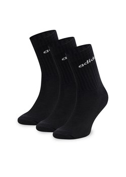 adidas Zestaw 3 par wysokich skarpet unisex IC1301 3-PACK Czarny ze sklepu MODIVO w kategorii Skarpetki damskie - zdjęcie 182630986