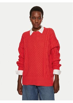 STAUD Sweter Tracy R24P3117CA Czerwony Oversize ze sklepu MODIVO w kategorii Swetry damskie - zdjęcie 182631137