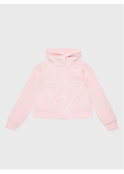 Guess Bluza J2BQ35 FL03S Różowy Relaxed Fit ze sklepu MODIVO w kategorii Bluzy dziewczęce - zdjęcie 182631195