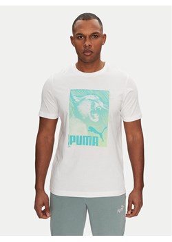 Puma T-Shirt Graphics Photoprint 684836 Biały Regular Fit ze sklepu MODIVO w kategorii T-shirty męskie - zdjęcie 182631289