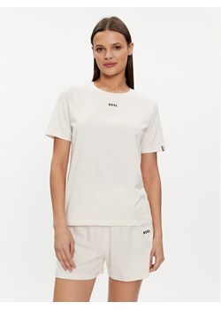 Boss T-Shirt 50510322 Écru Regular Fit ze sklepu MODIVO w kategorii Bluzki damskie - zdjęcie 182631368