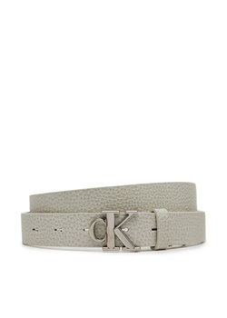 Calvin Klein Jeans Pasek Damski Monogram Placque Buckle 25Mm LV04K7003G Biały ze sklepu MODIVO w kategorii Paski damskie - zdjęcie 182631415