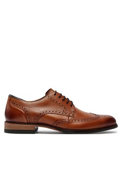 Clarks Półbuty Craftarlolimit 26171453 Brązowy ze sklepu MODIVO w kategorii Buty eleganckie męskie - zdjęcie 182631457