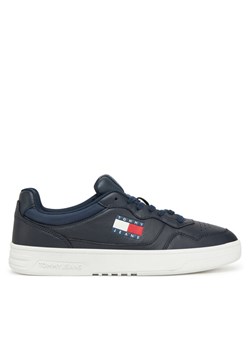Tommy Jeans Sneakersy (New) Tjm Cupsole Leather Ess EM0EM01443 Granatowy ze sklepu MODIVO w kategorii Buty sportowe męskie - zdjęcie 182631465