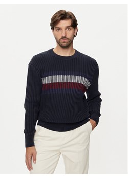 Tommy Hilfiger Sweter MW0MW37246 Granatowy Regular Fit ze sklepu MODIVO w kategorii Swetry męskie - zdjęcie 182631658