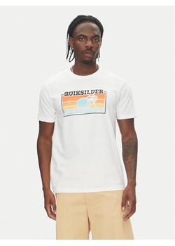 Quiksilver T-Shirt EQYZT08065 Biały Regular Fit ze sklepu MODIVO w kategorii T-shirty męskie - zdjęcie 182631966