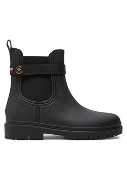 Tommy Hilfiger Kalosze Th Stud Rubberised Rainboot FW0FW08168 Czarny - id: 0000304439094 - marki Tommy Hilfiger - 182631977 Tommy Hilfiger Kalosze Th Stud Rubberised Rainboot FW0FW08168 Czarny ze sklepu MODIVO w kategorii Kalosze damskie - zdjęcie 182631977
