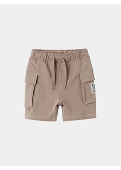 NAME IT Szorty materiałowe Dylan 13228567 Beżowy Regular Fit ze sklepu MODIVO w kategorii Spodenki chłopięce - zdjęcie 182631978