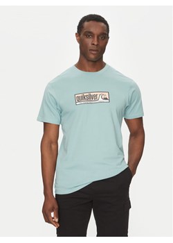 Quiksilver T-Shirt EQYZT08040 Turkusowy Regular Fit ze sklepu MODIVO w kategorii T-shirty męskie - zdjęcie 182632027