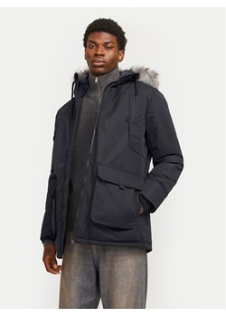 Jack&Jones Parka Construct 12258406 Czarny Regular Fit ze sklepu MODIVO w kategorii Parki męskie - zdjęcie 182632056