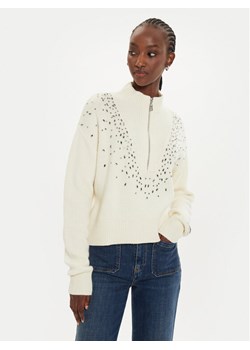 Pinko Sweter Bombay Maglia 104324 A27A Écru Regular Fit - id: 0000304290145 - marki Pinko - 182632085 Pinko Sweter Bombay Maglia 104324 A27A Écru Regular Fit ze sklepu MODIVO w kategorii Swetry damskie - zdjęcie 182632085