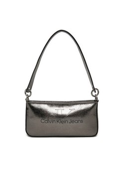 Calvin Klein Jeans Torebka Sculpted Shoulder K60K612732 Srebrny ze sklepu MODIVO w kategorii Torebki damskie - zdjęcie 182632088
