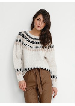 Cream Sweter Cherry 10610568 Beżowy Loose Fit ze sklepu MODIVO w kategorii Swetry damskie - zdjęcie 182632117